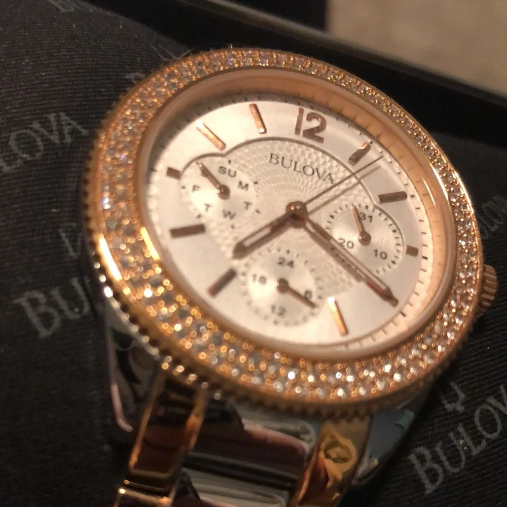 Bulova Watch - Rose Gold & Stainless Steel - Picture 4 of 6